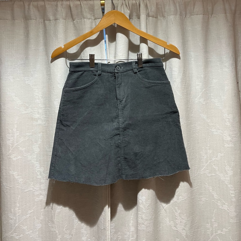 Urban Outfitters Blue Ribbed Skirt